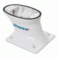 MODULAR RADAR MOUNTS - 5" Modular Mnt / AFT raked / 7x7 base plate / Light plate / light bar compatible / Top plate required / Color White - PMA57M1 - Seaview